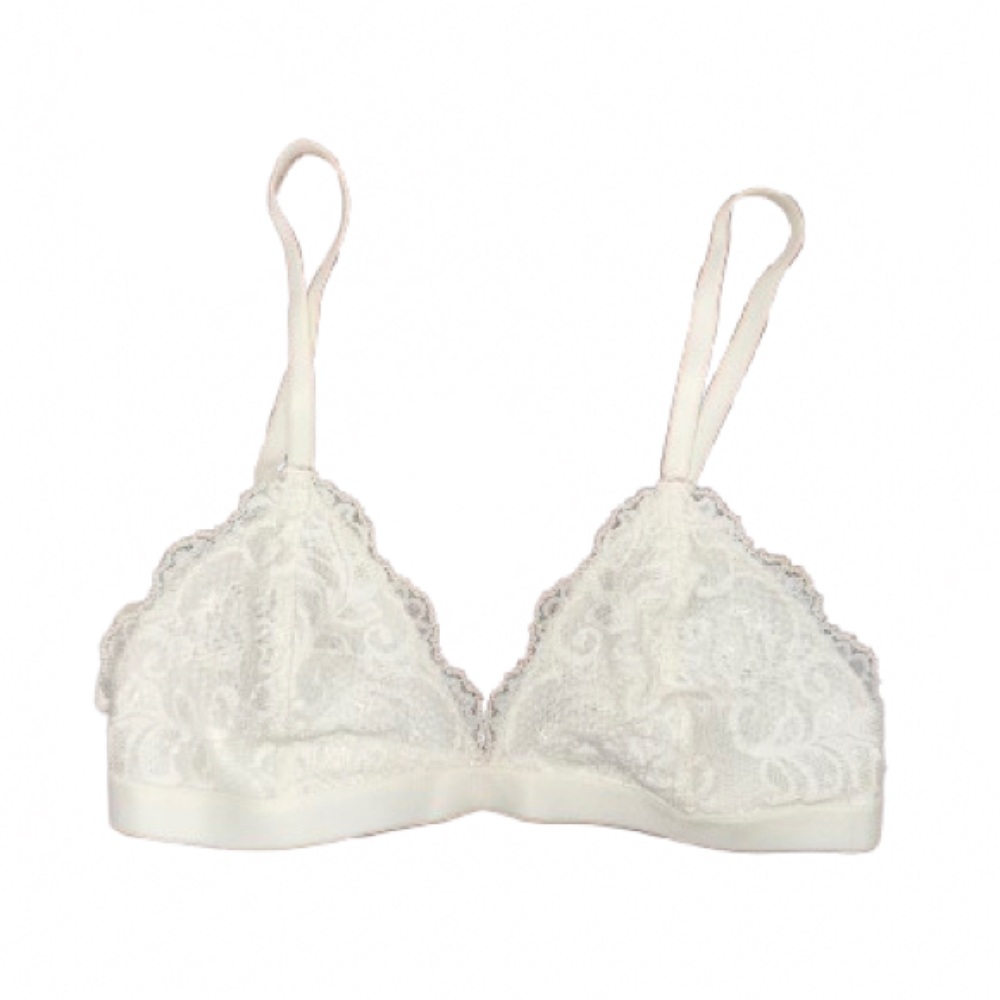 ~Express White Lace Wireless Bra